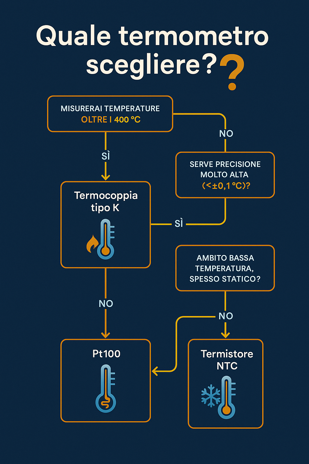 QUALE TERMOMETRO SCEGLIERE INFOGRAFICA